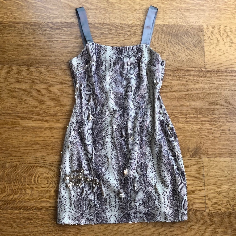 Ramy Brook New York Adrian Python Sequin 90s Dress - image 1